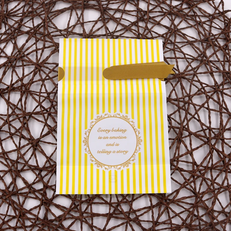 5 шт. 15*21 см комплект карманных желтых полосок низ для рождественской встречи