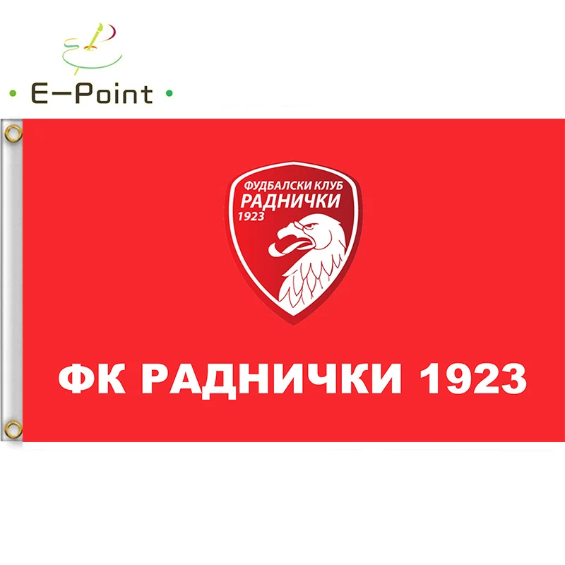 Флаг сербии FK Radnicki 1923 3 фута * 5 футов (90*150 см) размер рождественские украшения для