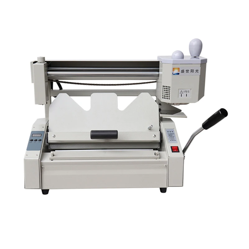 

Manual Desktop Tender File Contract Books Report Plastic Machine Binding Machine Wireless Hot Melt Machine Creasing Machine Tool