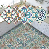 30pcs pvc waterproof self adhesive wall stickers moroccan style furniture kitchen bathroom floor decorative tile stickers