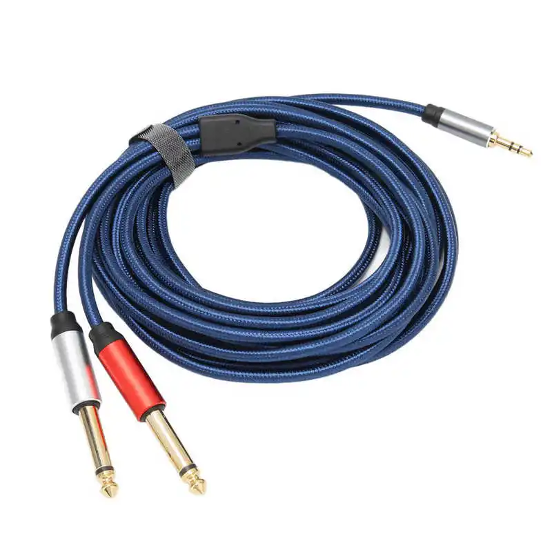 

Аудиокабель 3,5 мм до 2X6,35 мм, высокоточный стереоразветвитель для телевизора, DVD