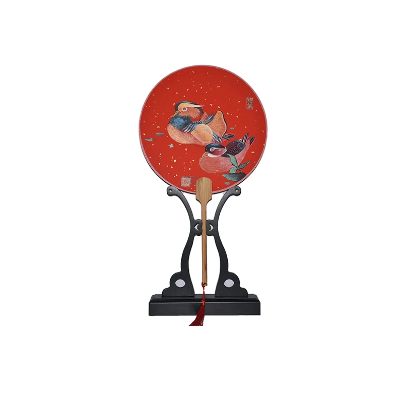 

Китайская художественная бумага ученый мандаринка круглая веер Блестящий античный оригинальный дизайн новый односторонний толстый бамбу...