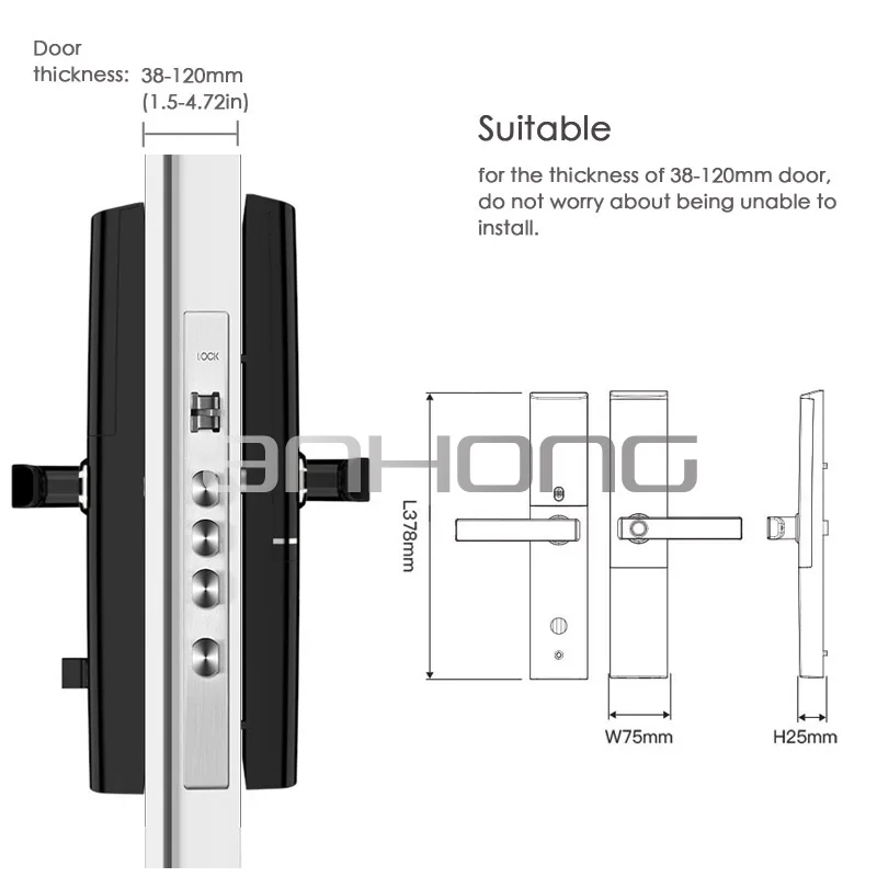 WiFi смарт дверной замок с отпечатком пальца беспроводной пульт дистанционного