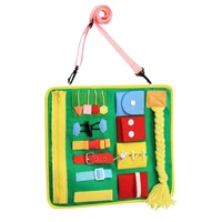 felt skills toddler business board montessori educational toys set baby activity busy board for toddlers learning dress