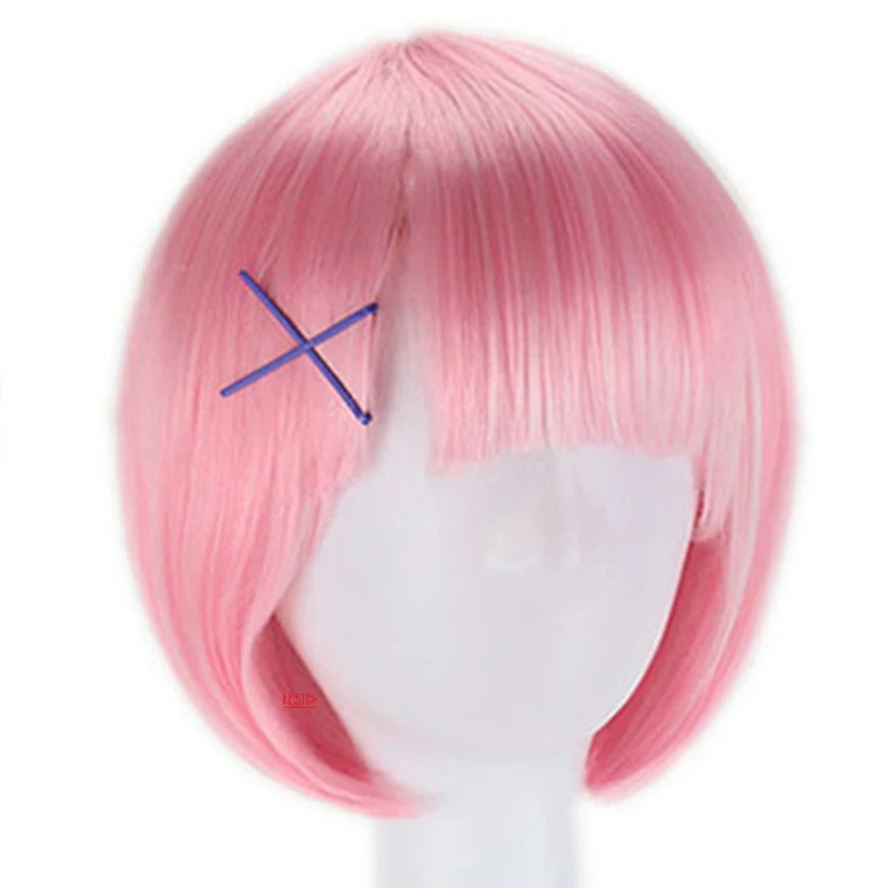 Парики для косплея из аниме Re Life In A Different World From Zero парики Рам Рем с заколкой волос