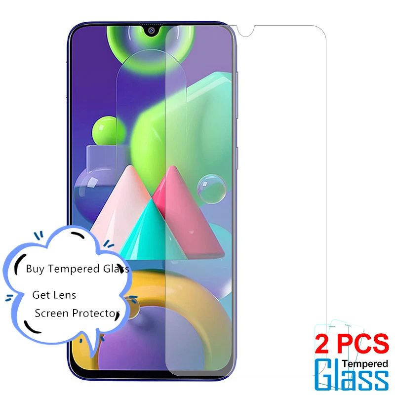 

2pcs Phone Glass For Samsung Galaxy M21 M31 A01 A21 A31 A41 A51 A71 Screen Protector Tempered Glass for Samsung Galaxy M21 Film