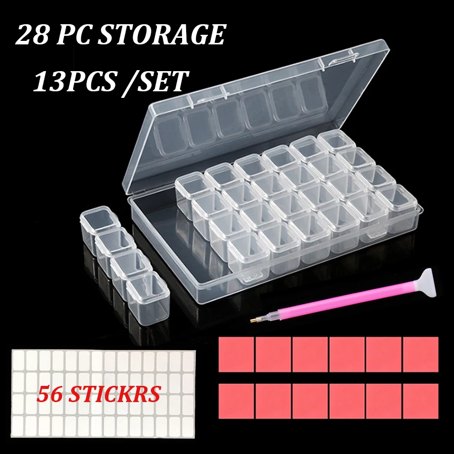 

Контейнер для хранения алмазной живописи, 28 ячеек