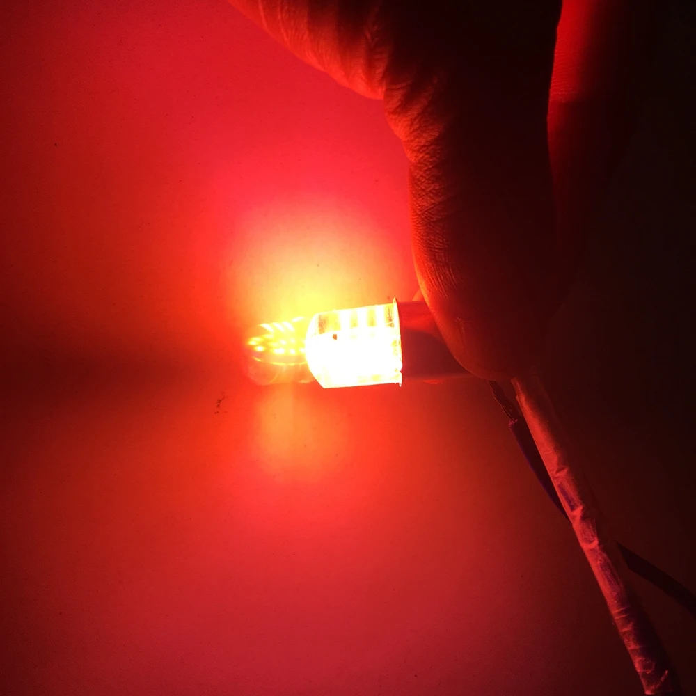 1 шт. P21W 1156 BA15S COB 24SMD Автомобильная задняя лампа, тормозной светильник, автомобильная лампа заднего хода, Drl противотуманный светильник s 12 В, красный, желтый, белый