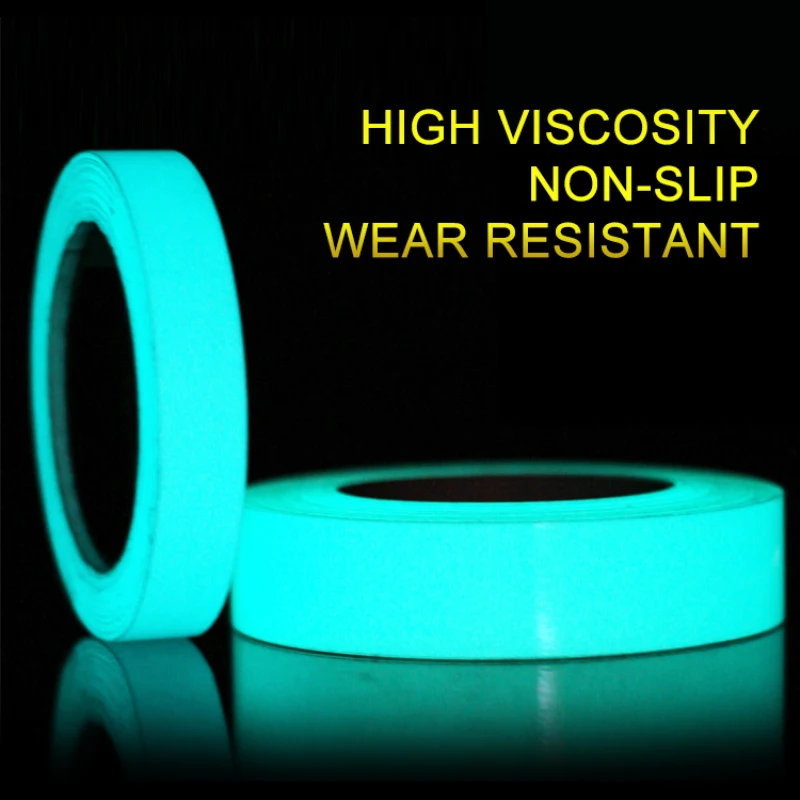 

1cm*1m Luminous Fluorescent Night Self-adhesive Glow In The Dark Sticker Tape Safety Security Home Decoration Warning Tape
