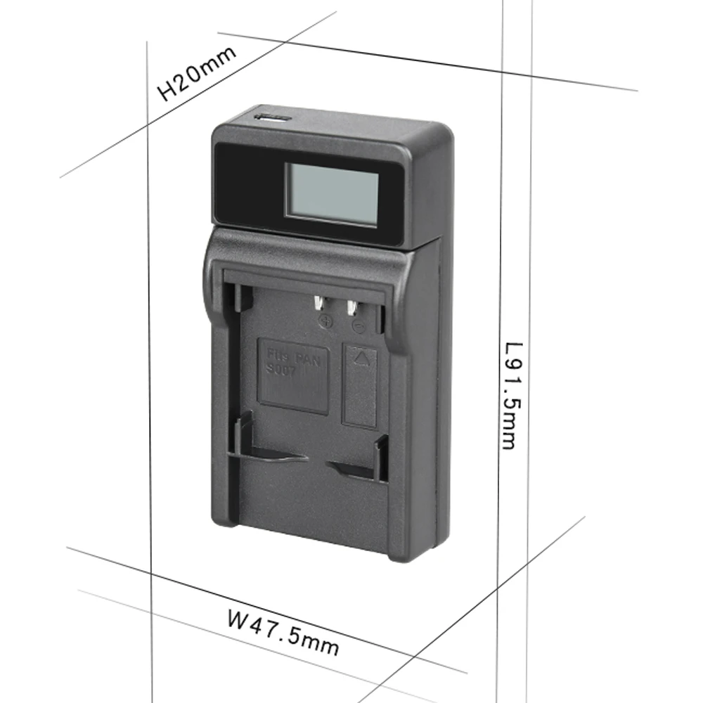 CGA-S007 1000 мА/ч Батарея Зарядное устройство 4 2 V для цифрового фотоаппарата Panasonic Lumix