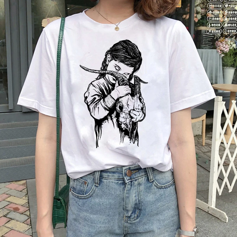 Сатаны футболка с демоном для женщин Люцифер Мрачный Жнец сатанизма ад смешные