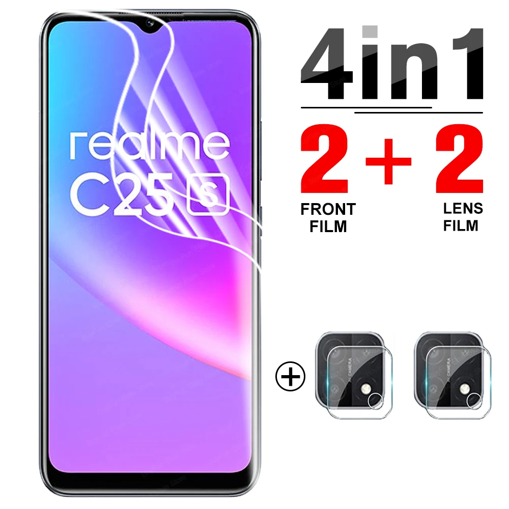 4-в-1 Гидрогелевая пленка для Oppo Realme C25s защитная экрана C 25 s 25C не стекло | Мобильные