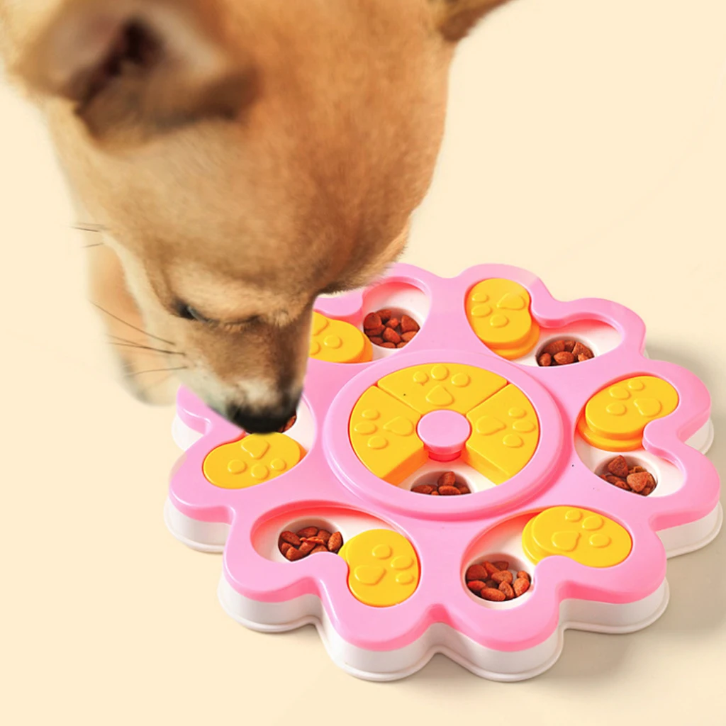 Dog Puzzle Toys Increase IQ Interactive Flower Slow Dispensing Feeding Pet Training Games Feeder For Small Medium Puppy | Дом и сад
