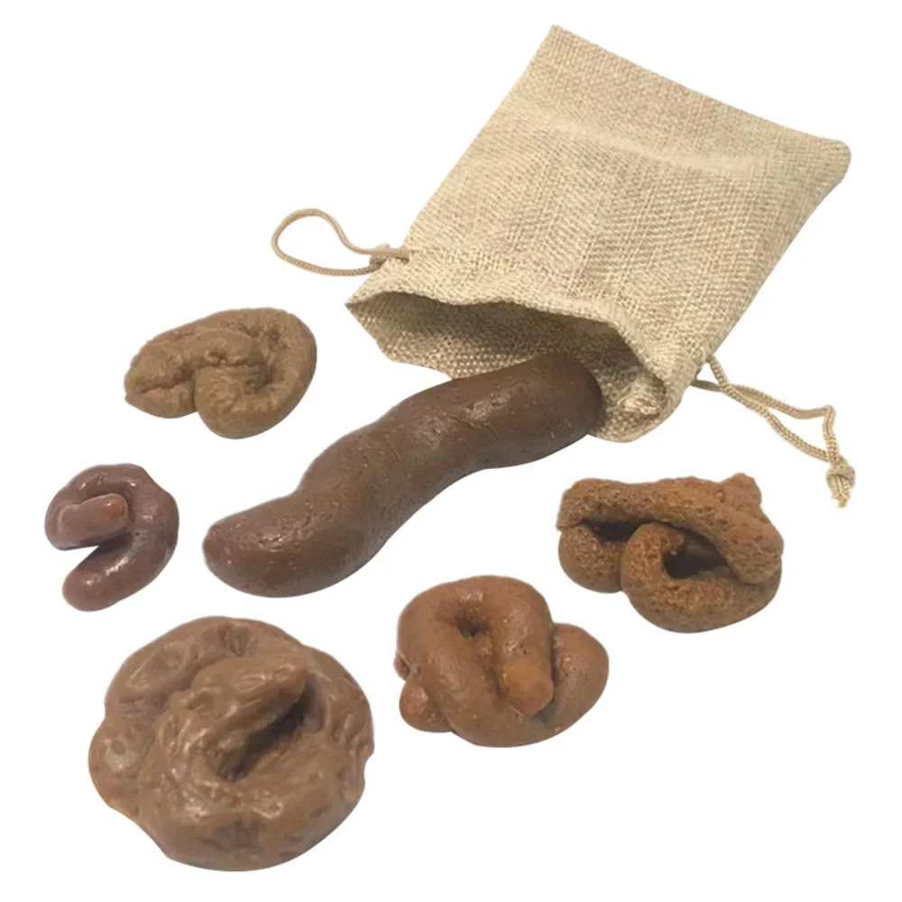 

1 Set of Imitation Poop Decorative Poop Props Prank Plaything (Chocolate)