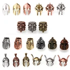 Бусы на веревочке для изготовления ювелирных изделий, золотые Винтажные бусины Спарта, медные Бронзовые Подвески для самостоятельного изготовления браслета, аксессуары с большим отверстием