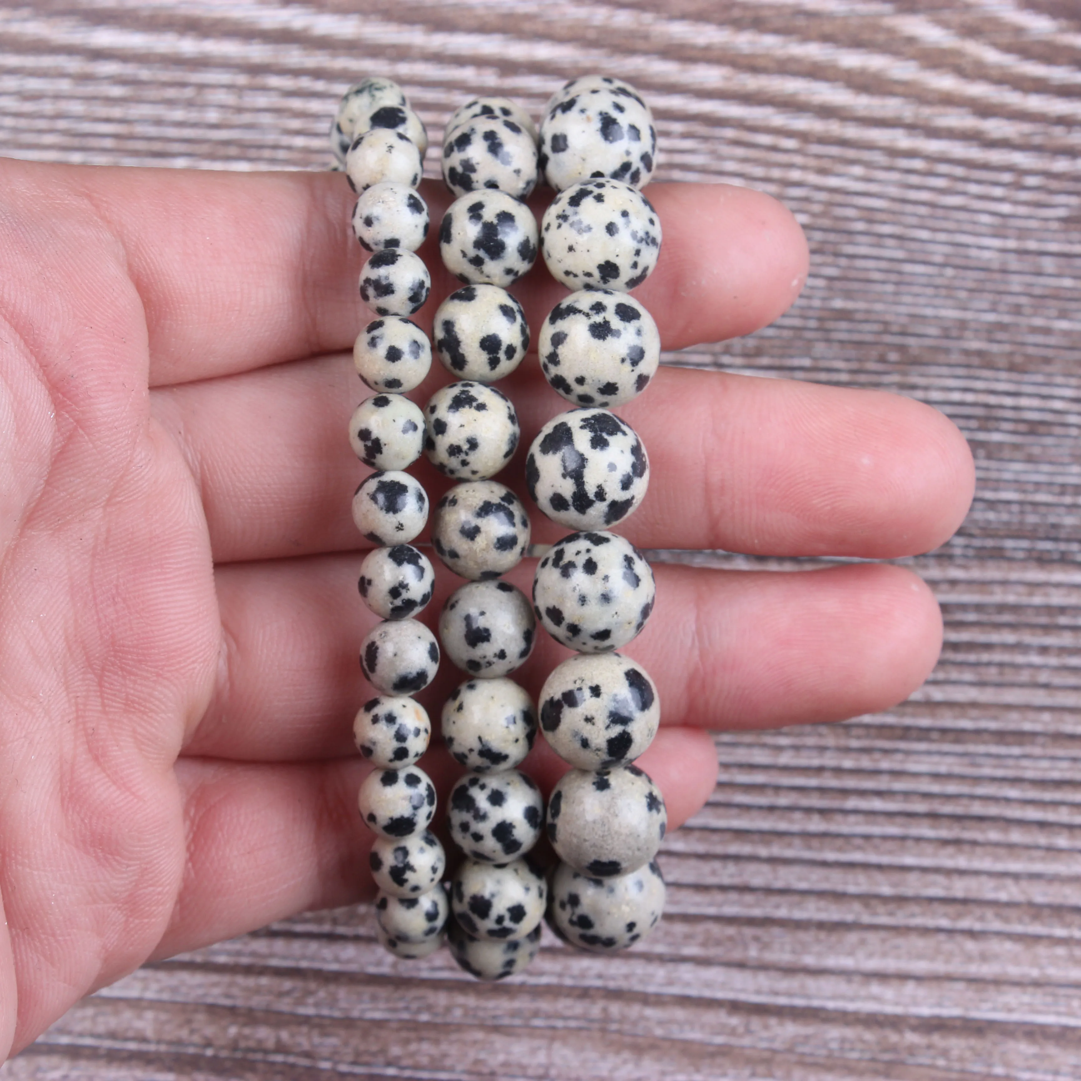 

Fashion jewelry 6 / 8 / 10mm miscellaneous stone bracelet natural jewelry beads are suitable for men's and women's accessories