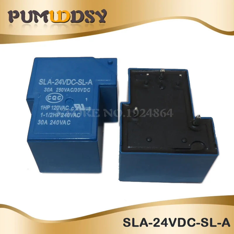 SLA-24VDC-SL-A 2 шт./лот Мощность s SLA-05VDC-SL-A SLA-12VDC-SL-A SLA-24VDC-SL-A SLA-48VDC-SL-A 5V 12V 24V 48V 30A 5PIN T90 - Цвет: SLA-24VDC-SL-A
