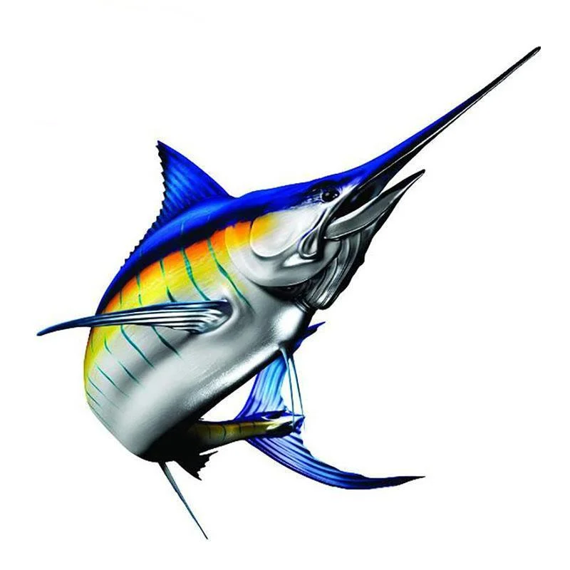 

13cmx13cm Longmouth fish Vinyl Car stickers Decals Motorcycle Accessories Car-Window Decorative Goods PVC