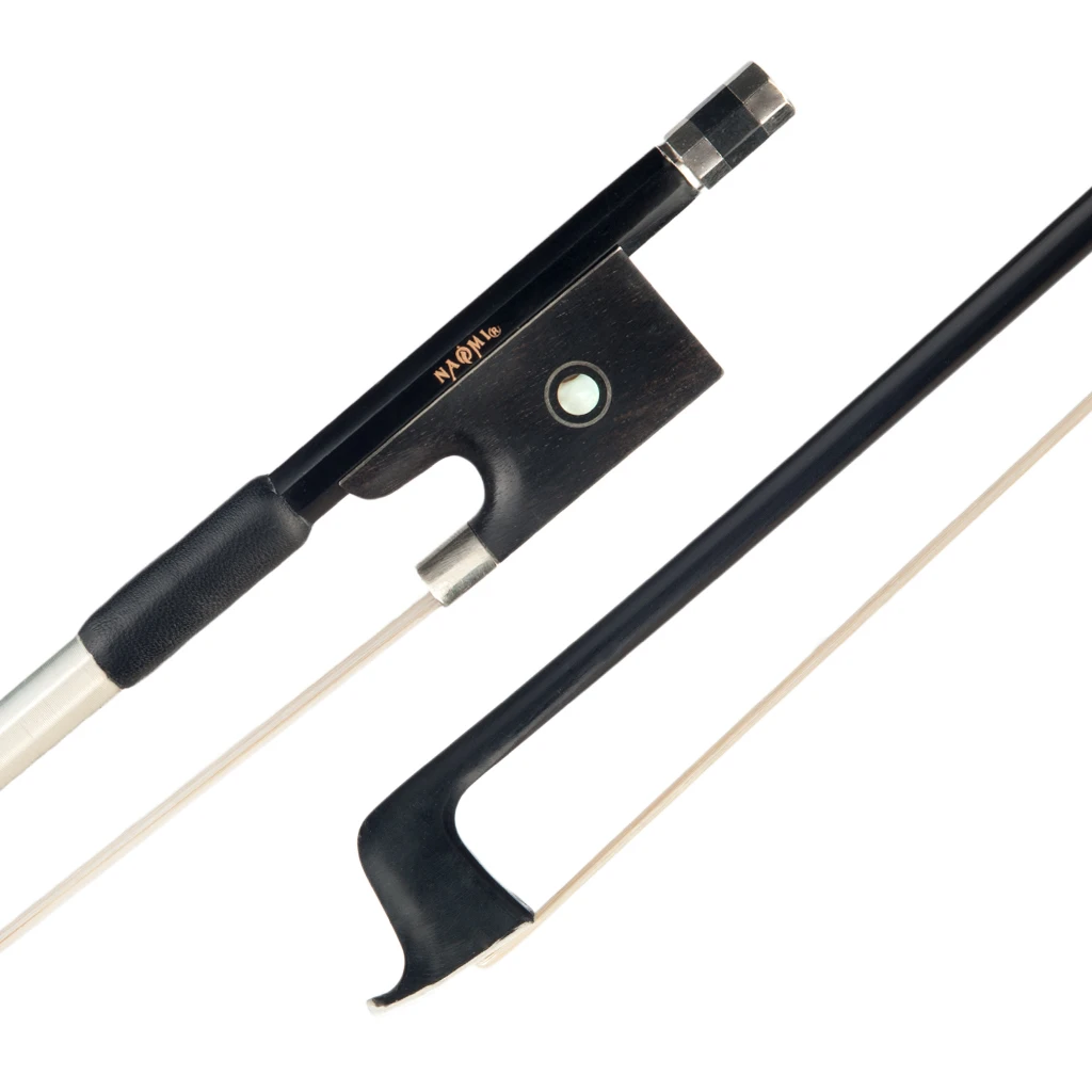 NAOMI 4/4 Size Carbon Fiber Violin BOW Good Quality Ebony Frog Violin Bow New Violin Parts Accessories