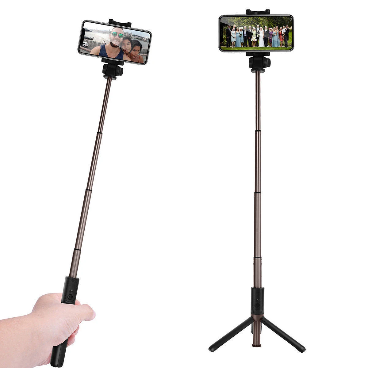 

BT Selfie Stick Remote Control 360 Rotatable Aluminum Alloy Extendable Shutter Selfie Tripod Monopod For Mobile Phone​