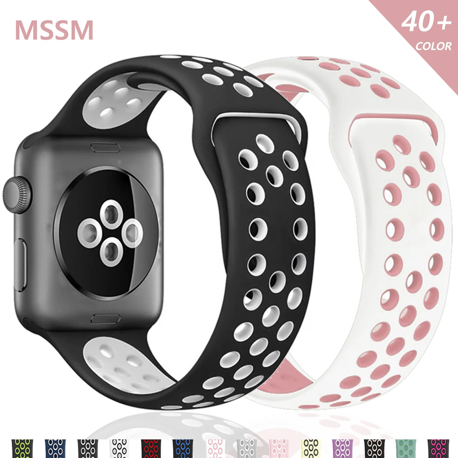 

Strap for Apple watch series 7 45mm 41mm 38mm 40mm silicone watchband bracelet correa on smartwatch 6543 se 44mm 42m accessories