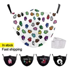 Дышащая Маска с забавным принтом защитные маски PM2.5 моющиеся Тканевая маска для лица многоразовые муфельные маски для рта для детей