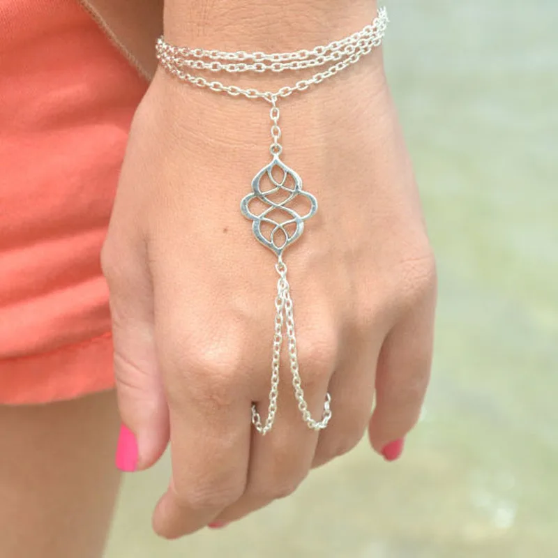 

HebeDeer Lucky Bracelets Women Tassel Charms Bracelet Fashion Girl Rose Gold Color Fashion Jewelry Bohemia Zinc Alloy Armband