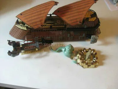 05090 821 шт Jabba Парусная баржа Модель Строительный блок кирпич Детский