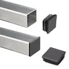 10 шт., пластиковые квадратные заглушки для труб, Нескользящие крышки для ножек стула, декоративные крышки для ножек стола, защитные накладки от царапин, мебельные нивелиры