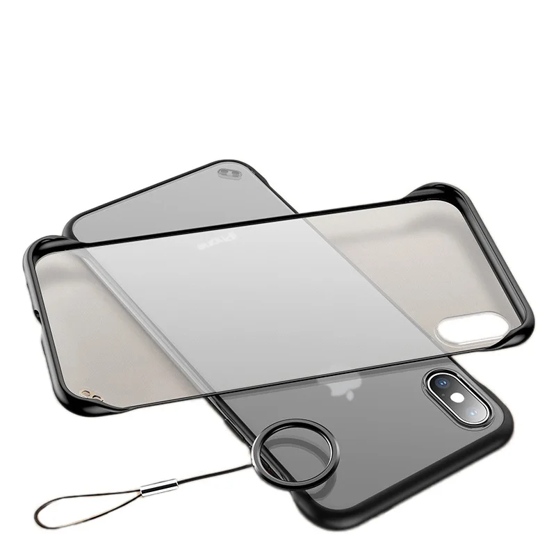 Ультра-тонкий четыре угла анти-стук без рамки Матовый Телефон чехол для iPhone 6 7 8 plus