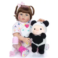 NEW DOLLMAI Bebes Reborn Dolls de Silicone Girl 55 cm hand-painted vinyl reborn Doll Toys For children Unique gift baby clothes