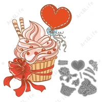 new metal cutting dies for 2022 ice cream crafts stencils for making scrapbooking album paper cards embossing stamps and dies