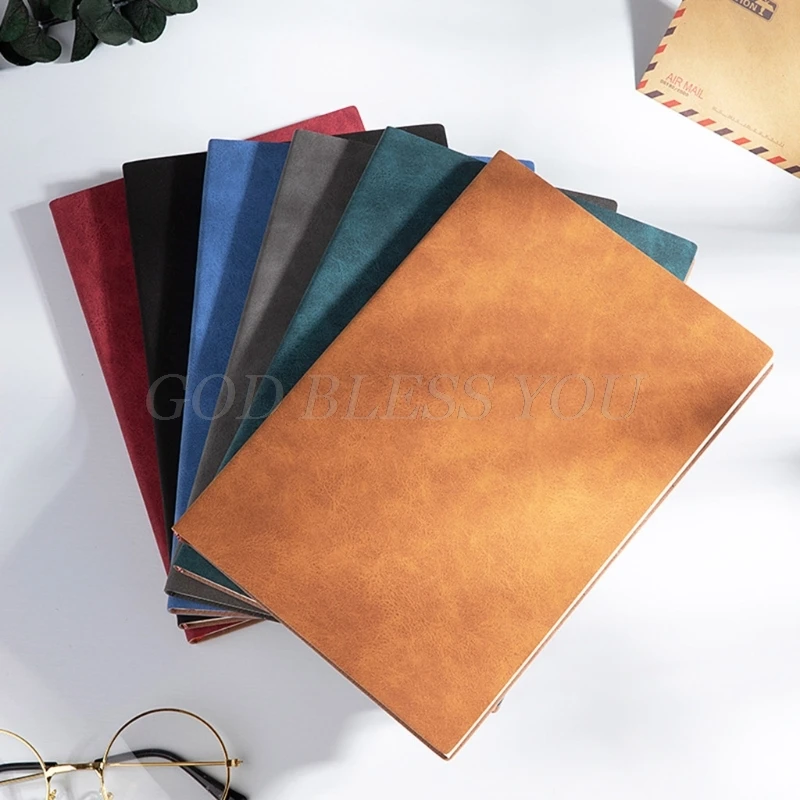 

Classic Notebook Faux Leather Intimate Notepad A5 Thickened Stationery Calligraphy Book Simple Office With Temperament