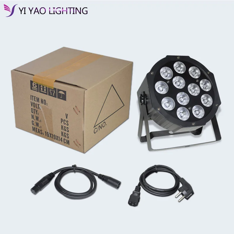 Сценический светодиодный светильник Par DMX 12x12 Вт сценический RGBW диджейский с