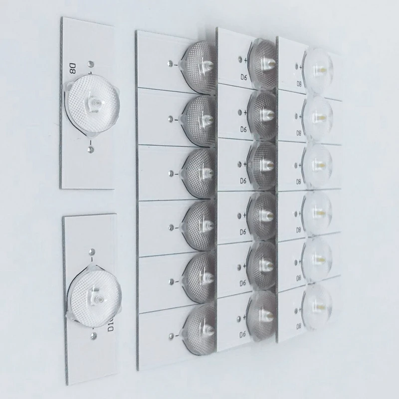 20 шт 6V SMD лампы бусины с оптический объектив фильтра для Светодиодный ТВ ремонт