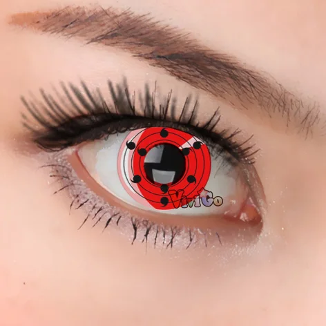 

2pieces/pair Anime Ninja Cosplay Contact Lenses Red Sharingan Custome Color Cosmetic Glasses CL199 линзы для глаз цветные