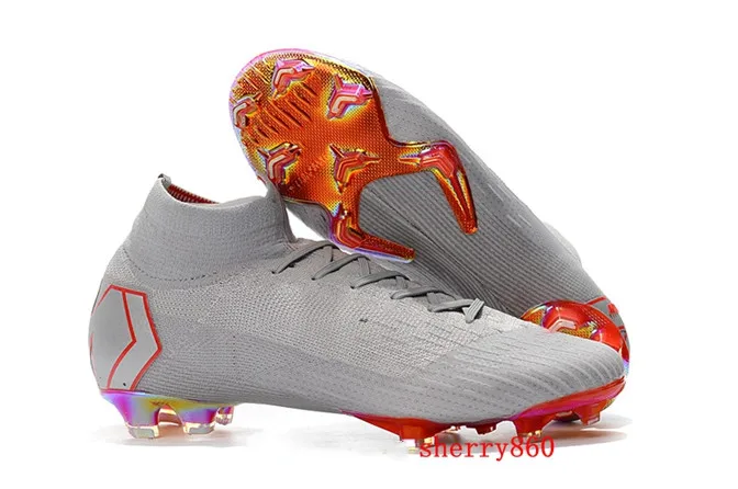 Супертонкие VI 360, элитные, FG KJ 6 XII 12 CR7, Ronaldo Neymar, мужские, женские, мальчики, высокие футбольные бутсы, бутсы, американские размеры 4-11