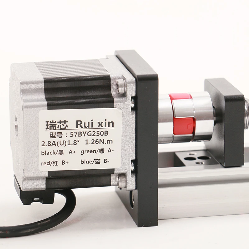 

RXS40 Ball Screw Horizontal Vertical Usage 200 mm Motorized Linear Motion Guide Rail Stepper Motor Slide Table