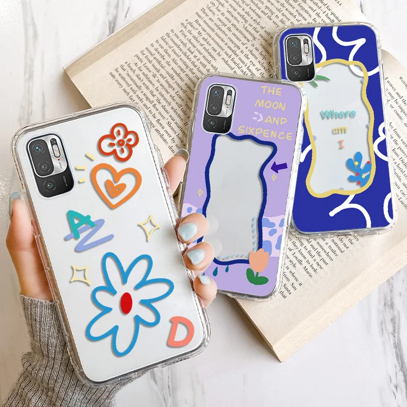 

Poco X3 NFC F3 M3 Cases For Xiaomi Mi 11 Lite Case Soft Funda Redmi Note 10 9 8 Pro 9S 10S 9A 9C 9T Mi 11T Pro Cute Clear Covers