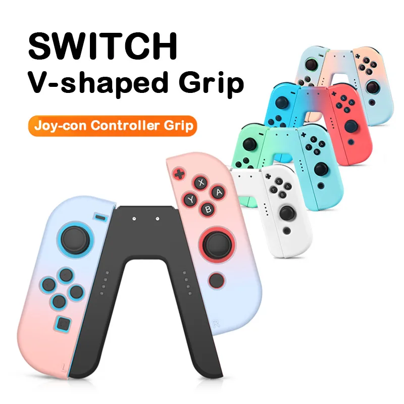 

V-shaped Fast Charging Handle Grip For Nintendo Switch JoyCon Controller Charger Dock Station NS Gamepad Stand Holder