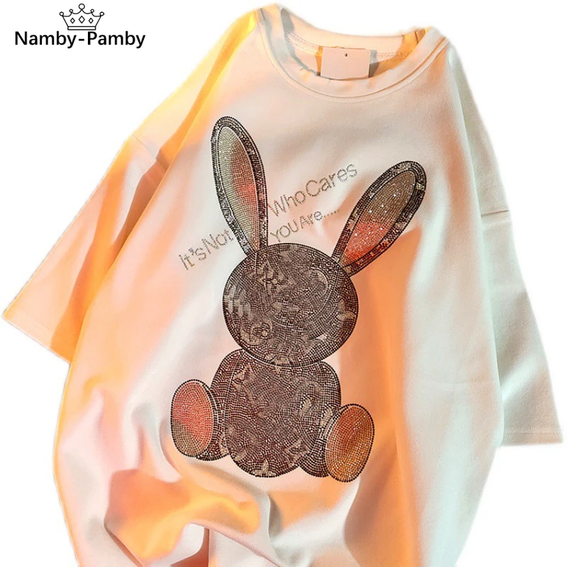 

Short sleeve T-shirt women's design sense small loose spring and summer T-Shirt Top White Large Size half sleeve 2021 new style