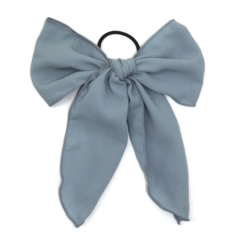 Плодородные женские элегантные шифоновые эластичные повязки для волос с большим