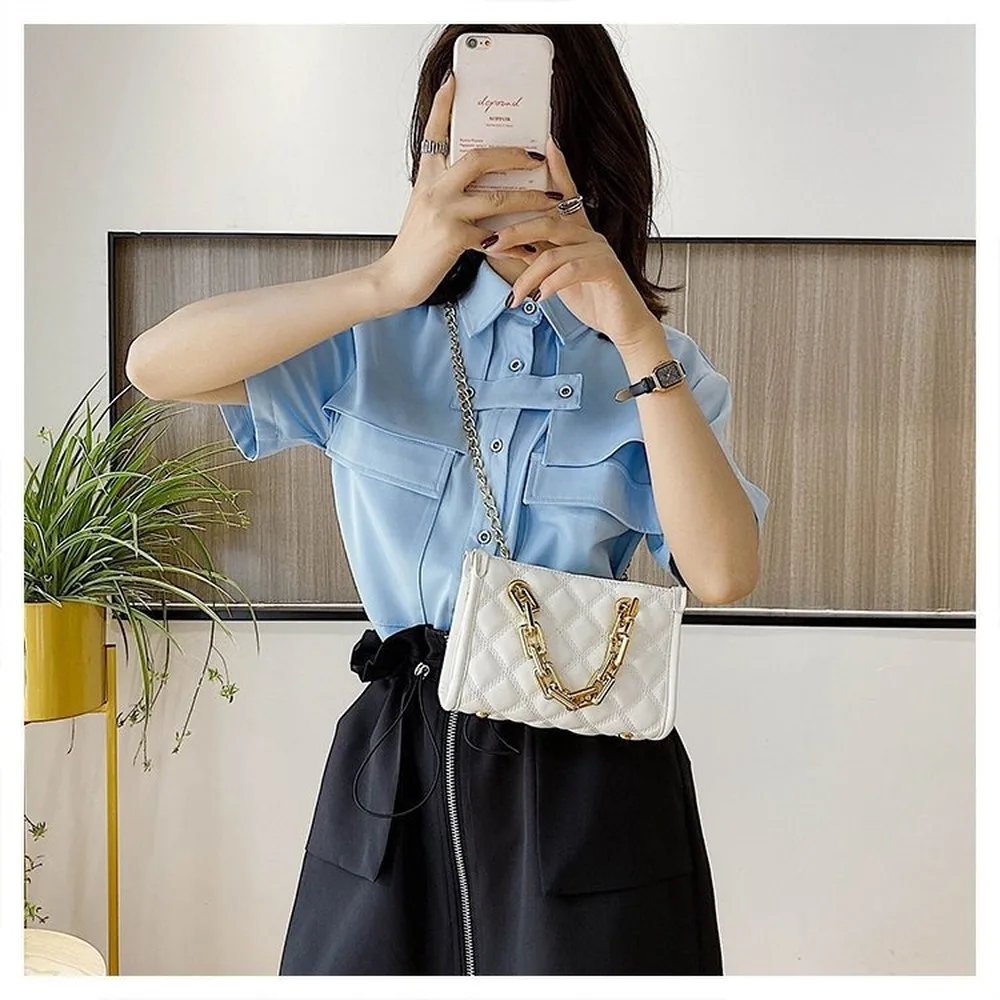 

Bags for Women PU Leather Top Quality Large Capacity Fashionable Crossbody Bag Casual Korean Style One Shoulder Messenger Bag