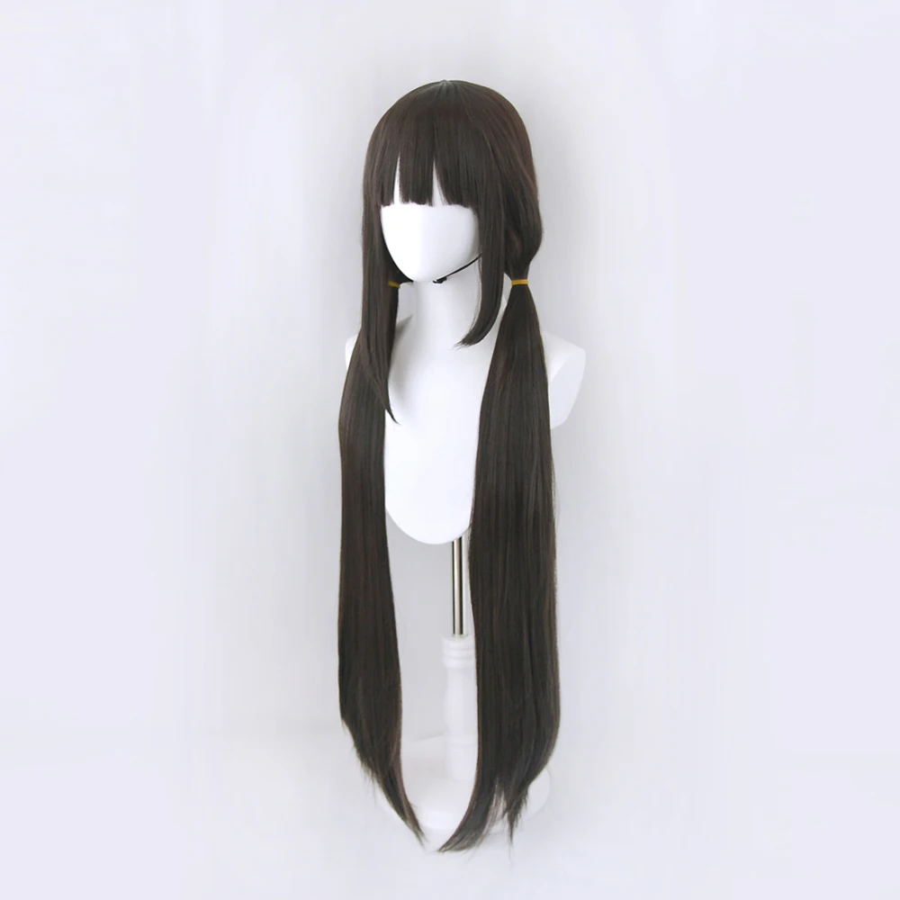 Парик для косплея Harukawa Maki из аниме данганронпа V3 черные длинные прямые волосы
