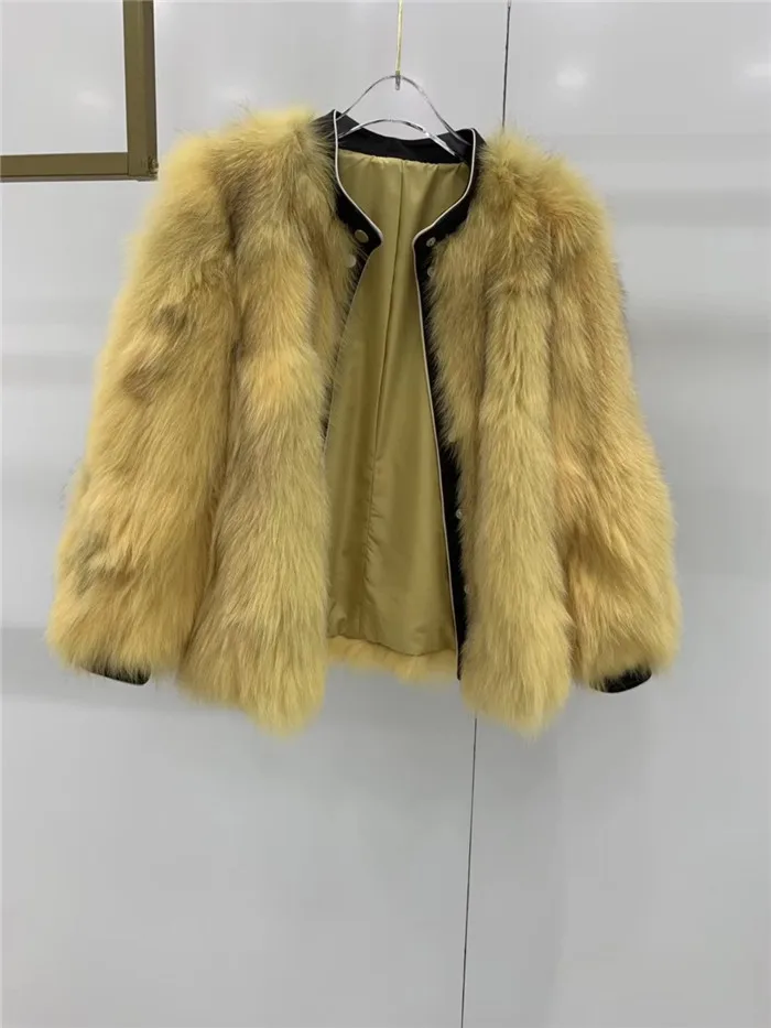 Abrigos mujer invierno шуба из натурального Лисьего меха женская зимняя короткая Повседневная мотоциклетная Лоскутная куртка из натуральной кожи Верхняя одежда
