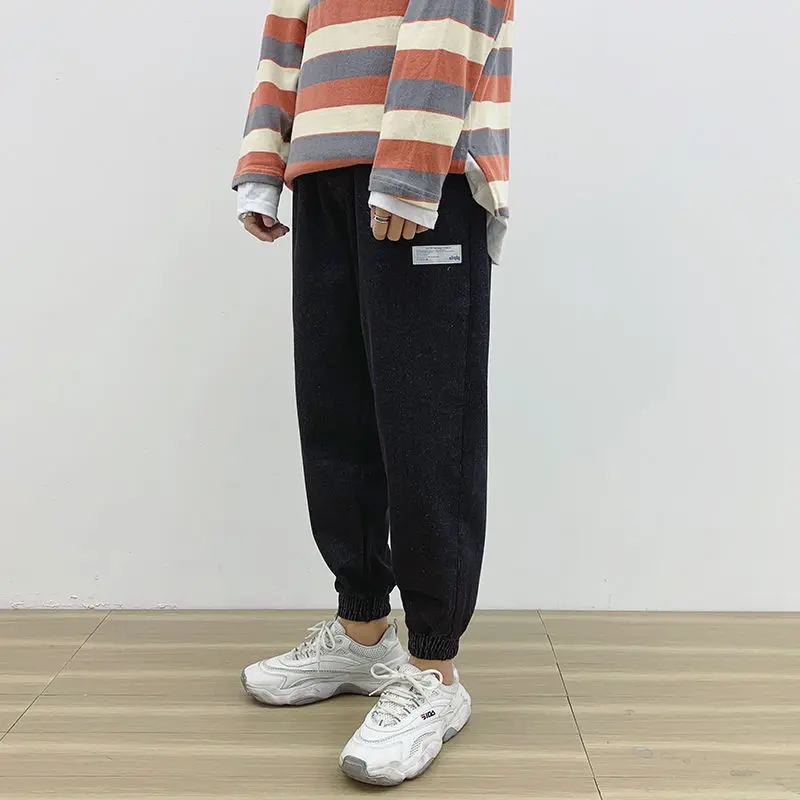 

Black Jeans Men Baggy Jeans Hip hop Streetwear Loose Slim fit Denim Ankle length Trousers Clothes