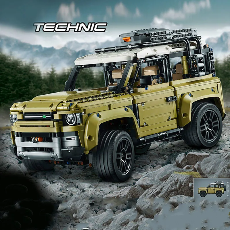 Новый Guardian внедорожный автомобиль Land Car Rover Fit Technic Defender 42110 строительные блоки
