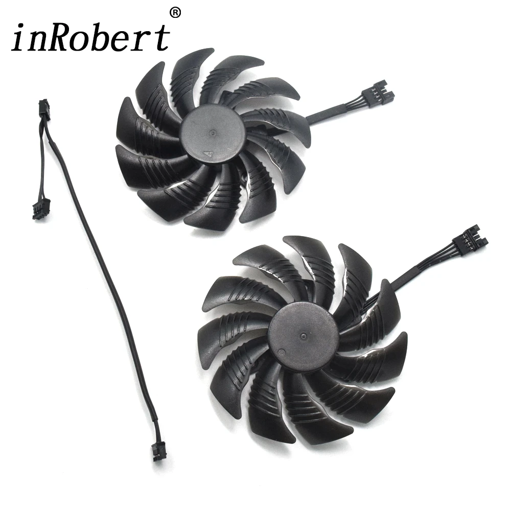 Охлаждающий вентилятор Cooler PLD09210S12HH T129215SU 4Pin для Gigabyte GTX 1050 1060 1070 960 RX 470 480 570 580