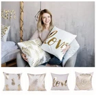 Наволочка из супермягкой бархатной золотой фольги, декоративные подушки украшения для дома, дивана, декоративные подушки Almofadas