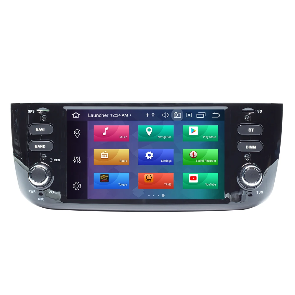 4G 64GB Авторадио 1 Din Android 9,0 автомобильный DVD мультимедийный плеер для Fiat/Linea/Punto evo 2012- gps Навигация стерео ips DSP